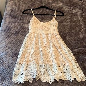 Kendall & Kylie White Lace Dress